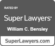 Rated By Super Lawyers William C. Bensley SuperLawyers.com